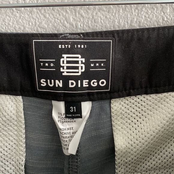 NWT- SUN DIEGO DEL MAR 3.0 HYBRID SHORTS-charcoal – size 31 - Picture 6 of 8